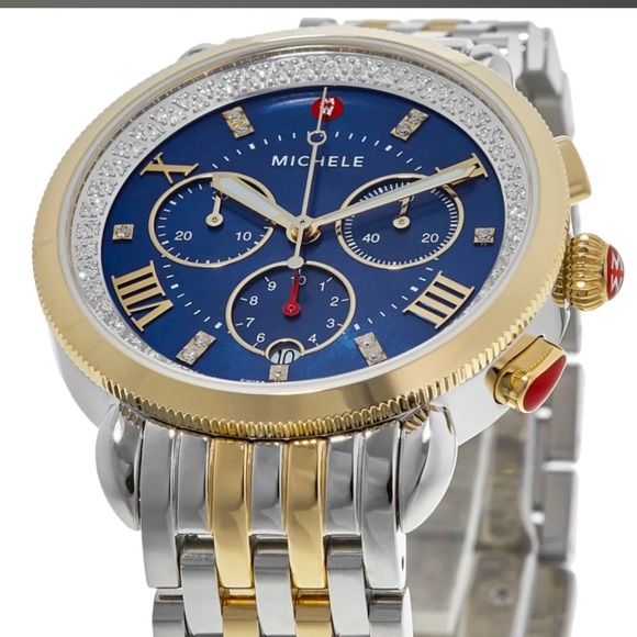 Sport Sail Blue Dial Diamond Two-Toned Women's Watch MWW01C000144 - Picture 3 of 10